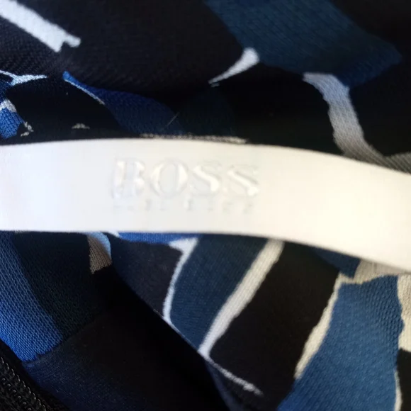 BOSS HUGO BOSS "Enedita" Mosaic Faux Wrap Dress | L - Picture 12 of 12